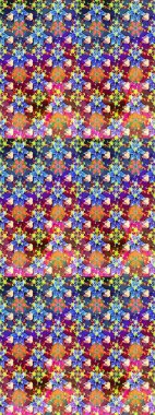 Mavi renkli çiçekler. Sevimli çiçek raster deseni. Düz Çiçek Elementleri Tasarımı. Renk Bahar Teması eskiz şablonu.