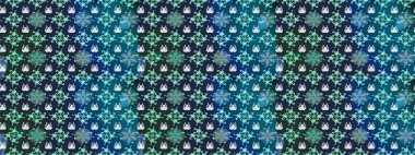 Çiçekli el çizimi çizimi deseni. Modern gösterişli mavi raster arka plan duvar kağıdı çizimi klasik çizgili iz sürme desenli çiçekler, çiçekli süsler.