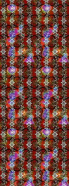 Renkli kahverengi çizim deseni. Elle çizilmiş sonbahar çiçeği deseni. Kahverengi renkli çiçekler. Tekstil ve kapak tasarımı için mükemmel. Doodle tarzı.