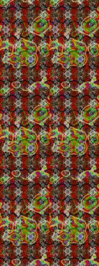 Soyut etnik raster çizim kalıbı. Kabile sanatı boho baskısı, klasik çiçek arkaplanı. Arkaplan dokusu, duvar kağıdı, çiçek teması.