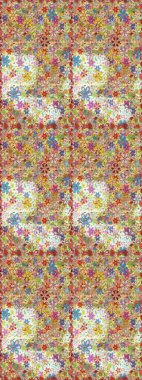 Ultraviyole kumaş deseni. Raster illüstrasyonu. Organik motif arka planı. Kusursuz desen.