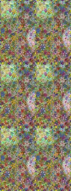 Moda baskıları için zarif bir şablon. Motley illüstrasyonu. Küçük çiçekte güzel bir desen. Çiçekli bahar çiçekleri. Küçük renkli çiçekler..