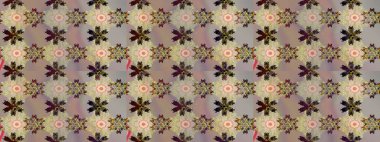 Çiçekli bahar çiçekleri. Küçük renkli çiçekler. Motley illüstrasyonu. Moda baskıları için zarif bir şablon. Küçük çiçekte şirin desenler.