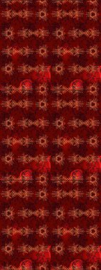 Yüzey için tekrarlanan doku, ambalaj kağıdı, kırmızı, kahverengi ve siyah renkli kar tanesi. Kış kar taneleri, raster arka plan.