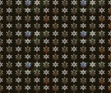 Çiçekli karalama şeklinde Raster çiçek deseni. Gri renkli çiçekler. Yumuşak, bahar çiçekli arka plan.