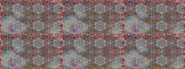 Çiçek deseni. Raster kusursuz. Güzel kumaş deseni. Düz Çiçek Elementleri Tasarımı. Renkli Bahar Teması Kusursuz Arkaplan.