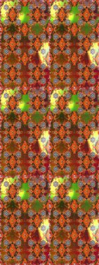 Renkli Bahar Temalı Kusursuz Arkaplan. Düz Çiçek Elementleri Tasarımı. Raster..