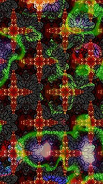 Karalama çiçeği. Raster illüstrasyonu. Güzel kumaş deseni. Renkli Bahar Teması eskiz kalıbı. Zentangle soyut çiçekleri. Düz Çiçek Elementleri Tasarımı.