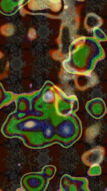 Küçük çiçekteki sevimli çiçek deseni. Varicolo Raster çizimi. Birçok soyut çiçekli tropikal çizim deseni.