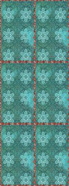 Renkli Bahar Temalı Kusursuz Arkaplan. Karalama çiçeği. Düz Çiçek Elementleri Tasarımı. Zentangle soyut çiçekleri. Güzel kumaş deseni. Raster illüstrasyonu.