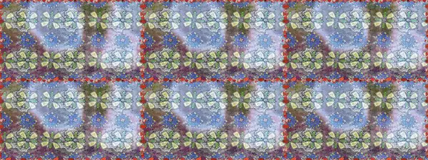 Güzel karalama çiçekleri olan kusursuz çiçek desenleri. Küçük çiçekteki sevimli çiçek deseni. Raster illüstrasyonu. Güzel kumaş deseni.