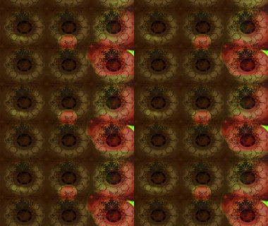 Raster deseni. Küçük çiçekteki sevimli çiçek deseni. Kahverengi renkte yaz çiçekleri. Raster illüstrasyonu.