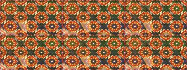 Kahverengi renkler ve altın elementler üzerinde altın pürüzsüz desen. Noel, kar tanesi, yeni yıl. Kahverengi renklerde, altın elementlerle kusursuz klasik desen.