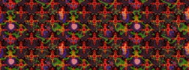 Bahar mevsimi. Tatil havası. Nazik romantik baskı. Raster güzel bir çiçek deseni çizmiş. Kahverengi ve siyah renkte çiçekler.