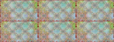 El çizimi Raster çizimi. Karalama elementleri. Duvar kağıdı, web sayfası arka planı, ambalaj kağıdı, davetiye, broşür, afiş veya web sitesi için kusursuz çiçek deseni kullanılabilir.