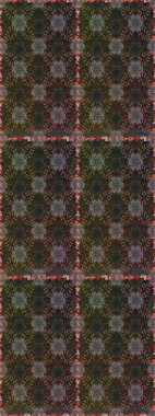 Gri ve kahverengi renkli çiçekler. Kusursuz çiçek deseni duvar kâğıdı olarak kullanılabilir. Raster illüstrasyonu.