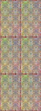 Kızılderili desenli desenli desenli şal deseni. Tekstil, tebrik kartı, boyama kitabı, telefon kılıfı baskısı için kullanılabilir. Etnik Mandala süsü. Raster Henna dövme stili.