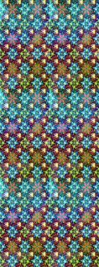 Mavi renkte şirin çiçekler. Raster illüstrasyonu. Moda baskısı, albüm, ambalaj kağıdı ve duvar kağıdı için zarif dekoratif süslemeler. Küçük çiçekli basit bir çiçek çizimi..