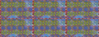 Raster illüstrasyonu. Güzel kumaş deseni. Hoş bir çiçek geçmişi var. Küçük bir çiçekte kusursuz desen.