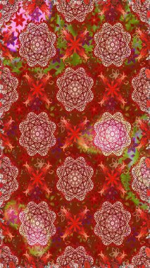 Moda baskıları için zarif bir şablon. Motley illüstrasyonu. Kusursuz. Küçük renkli çiçekler. Çiçekli yaz çiçekleri. Küçük çiçekte şirin desenler.