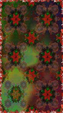 Doodle unsurları. Sorunsuz çiçek deseni kaydırma kağıt, davet, el ilanı, afiş veya Web sitesi Web sitesi arka plan duvar kağıdı için kullanılabilir. Elle çizilmiş Raster illüstrasyon.