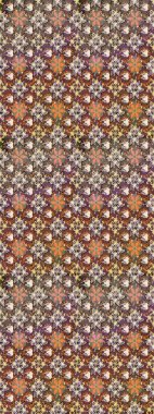 Etnik Mandala havlusu. Raster Henna tarzı. Tebrik kartı geçmişi, boyama kitabı, arkaplan ve tekstil için kullanılabilir. Sınır Kızılderili çiçekli paisley patten. Taslak süsleme izi.