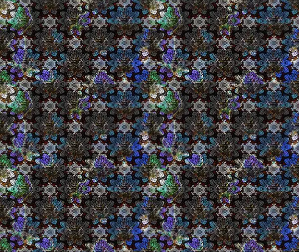 Tomurcukları çiçek olan sevimli bir çiçek deseni. Eski usul. Kumaş, tekstil, duvar kağıdı baskısı için. Eskiz geçmişi. Raster illüstrasyonu. Raster..