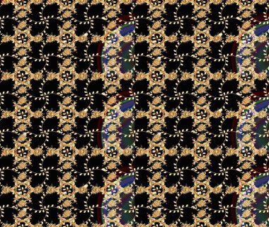 Çiçek deseni. Şatafatlı bahar bahçesi dokusu. Flower eskiz arka planı. Raster illüstrasyonu.