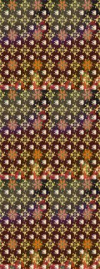 Kahverengi renkli çiçekler. Renkli Bahar temalı eskiz kalıbı. Düz Çiçek Elementleri Tasarım Raster illüstrasyonu. Çiçekli çiçek deseni, suluboya..