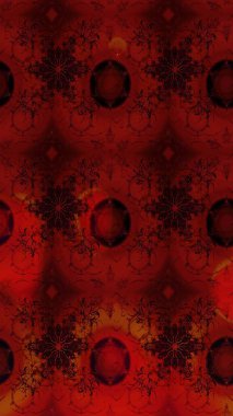 Zarif, parlak ve eskiz kırmızı ve kahverengi desenli. Sabıka baskıları, bebek kıyafetleri, duvar kâğıtları, paket kutuları vb..