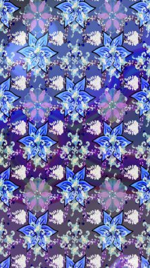 Moda baskısı. Dekorasyon ve tasarım için güzel bir desen. Eski model. Raster illüstrasyonu. Çiçeğin suluboya çizimlerinin mükemmel deseni. Suluboya çizim deseni.