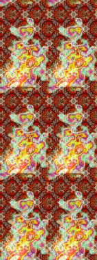 Kahverengi, kırmızı ve nötr renklerde çiçekler. Nazik, sevimli çiçek arkaplanı. Raster çiçek desenli ve çiçekli..