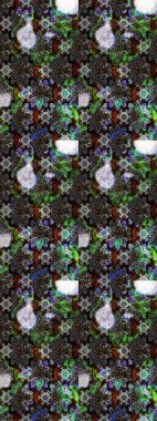 Düz Çiçek Elementleri Tasarımı. Şirin çiçek elementleri. Renkli Bahar Teması eskiz kalıbı. Raster illüstrasyonu. Çizim deseni Modaya uygun kumaş deseni.