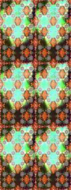 Kahverengi ve gri renkli çiçekler. Gömlek baskısı için çiçek boyası. Çiçeksiz desenli arka plan.