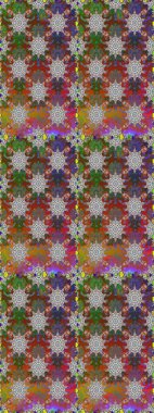 Hediye ambalaj kağıdı, tebrik kartları, posterler ve pankart tasarımı. Kahverengi ve gri renkli çiçekler. Raster düz çiçekleri pürüzsüz desen.