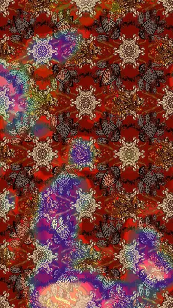 Simple cute pattern in small-scale flowers. Raster illustration. Floral sketch background for textile or book covers, manufacturing, wallpapers, print, gift wrap and scrapbooking.