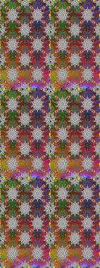 Hediye ambalaj kağıdı, tebrik kartları, posterler ve pankart tasarımı. Kahverengi ve gri renkli çiçekler. Raster düz çiçekleri pürüzsüz desen.