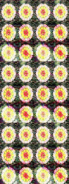 Renkli Bahar Teması eskiz kalıbı. Çiçek desenli eskiz, yaz çiçekleri. Sarı renkli çiçekler. Düz Çiçek Elementleri Tasarımı.