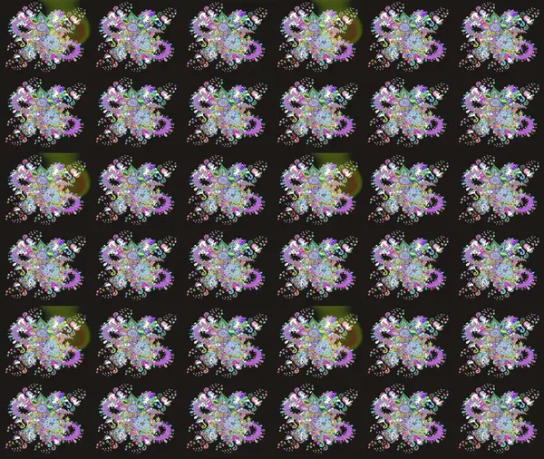 Çiçek desenli raster, gri çizgi grafik desenli soyut raster arkaplan. Modern stil dokusu.