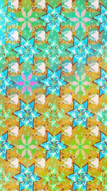 Kumaş, duvar kağıdı ve kağıt üzerine baskı yapmak için gelişen arka plan. Eski usul küçük çiçekli şirin bir eskiz deseni. Raster illüstrasyonu. Moda arka planında parlak buketler.