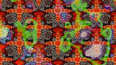 Hediye ambalaj kağıdı, tebrik kartları, posterler ve pankart tasarımı. Kahverengi renkli çiçekler. Raster düz çiçek çizim deseni.