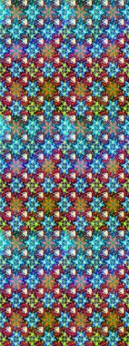 Küçük çiçekteki sevimli çiçek deseni. Mavi renkte çiçekler.