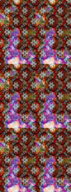 Soyut etnik raster çizim kalıbı. Arkaplan dokusu, duvar kağıdı kahverengi ve gri renkli çiçek teması. Kabile sanatı boho baskısı, klasik çiçek arkaplanı.