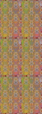 Çiçeklerle kusursuz desen. El çizimi. Kahverengi ve bej renkli çiçekler. Suluboya çizimi.