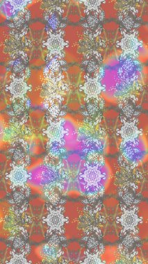 Eski usul küçük çiçekli şirin bir eskiz deseni. Raster illüstrasyonu. Kumaş, duvar kağıdı ve kağıt üzerine baskı yapmak için gelişen arka plan. Moda arka planında parlak buketler.