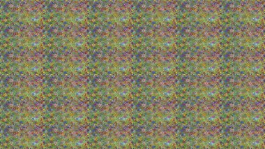 Yeşil ve nötr çiçekli kusursuz desen, suluboya çiçek deseni, güzel çiçek, duvar kağıdı, kart veya kumaş için fayanslı. Raster - stok.