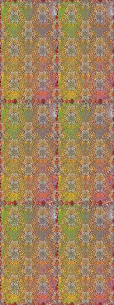 Çiçeklerle kusursuz desen. El çizimi. Kahverengi ve bej renkli çiçekler. Suluboya çizimi.