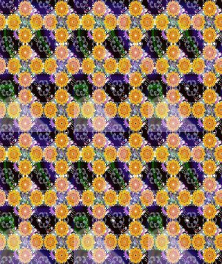 Klasik taslak çizimi. Çiçek sarısı çizim şekli. Raster çiçek izi. Raster Yumuşak kumaş deseni.