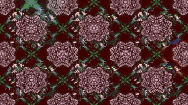 Süslü kumaş deseni. Çiçekli çiçek deseni, suluboya. Raster deseni.