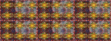 Raster illüstrasyonu. Kahverengi renkli çiçekler. Çizim çiçek deseni duvar kağıdı için kullanılabilir.